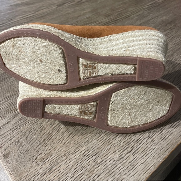 J. Crew Factory Canvas Espadrille Wedges Shoes. New - Picture 2 of 5